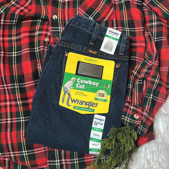 Wrangler Slim Fit 30x30 Jeans NWT Cowboy Cut - Picture 1 of 9